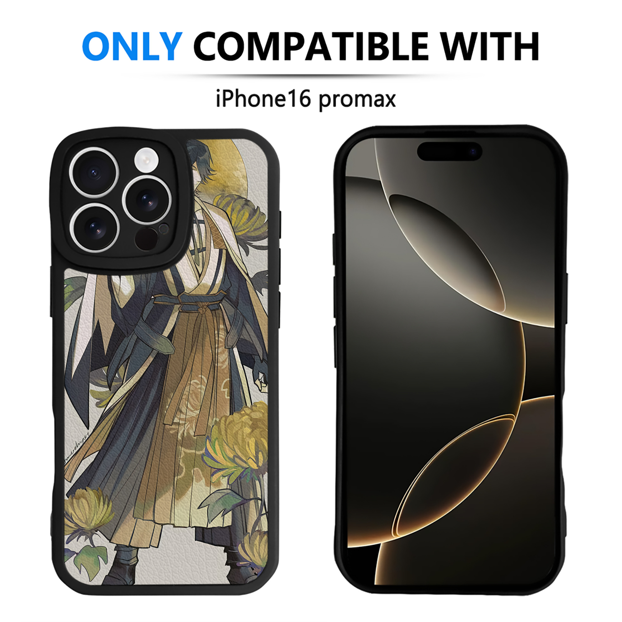 （画像用） 刀剣乱舞 Touken Ranbu 【iPhone 16シリーズ対応】シリコンスマホケース（レザー調） 材質：シリコン